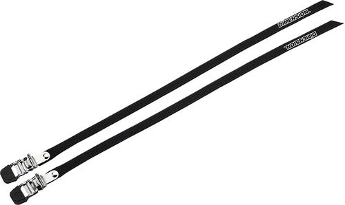 Dimension Nylon 440mm Pro Toe Straps, Black, Pair