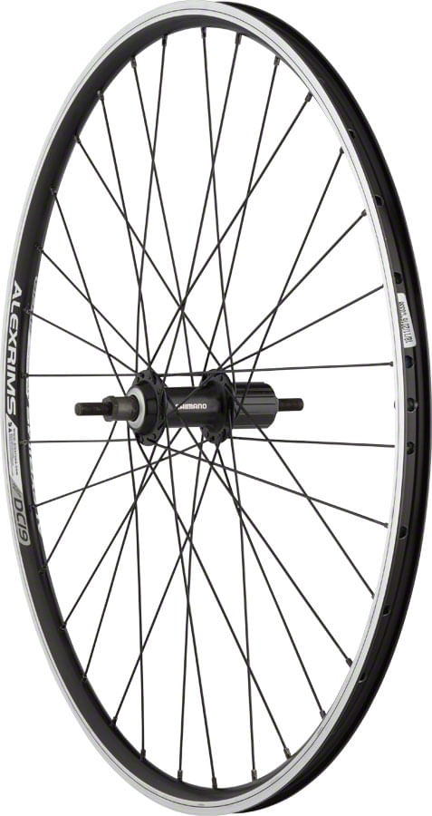 Quality-Wheels-Value-Double-Wall-Series-Rear-Wheel---26--10-x-1-x-135mm-Rim-Brake-HG-10-Black-Clincher-WE1223-5