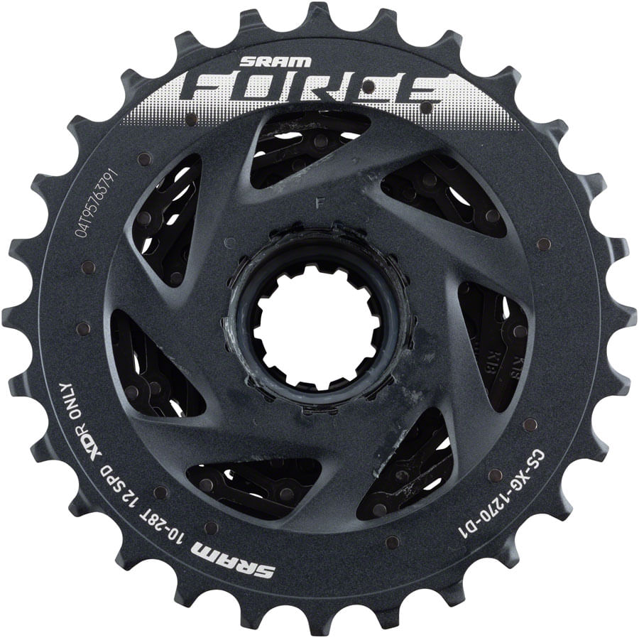 パーツ SRAM FORCE AXS XG-1270 10-28T XDR Amazon.com: SRAM Force AXS XG-1270 Cassette - 12-Speed, 10