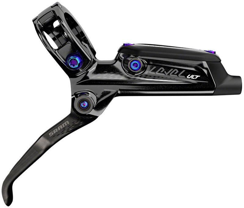 SRAM-Level-Ultimate-Disc-Brake-and-Lever---Front-Hydraulic-Post-Mount-Black-with-Rainbow-Hardware-B1-BR4729-5