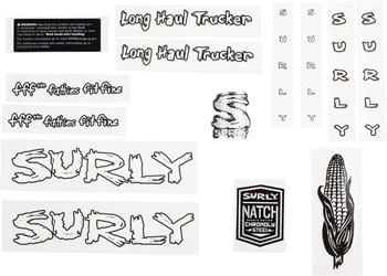 Surly LHT Decal Set White