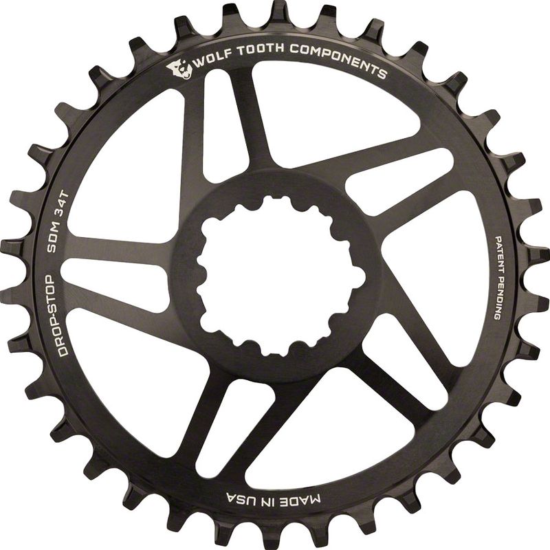 Wolf-Tooth-Direct-Mount-Chainring---26t-SRAM-Direct-Mount-Drop-Stop-For-SRAM-3-Bolt-Cranksets-6mm-Offset-Black-CH4769-5