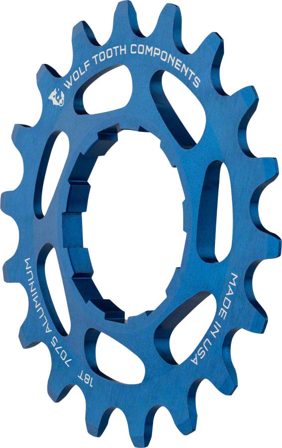 Wolf-Tooth-Single-Speed-Aluminum-Cog--18T-Compatible-with-3-32--Chains-Blue-FW0237-5
