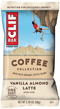 Clif Bar Original: Vanilla Almond Latte w/ Caffeine Box of 12