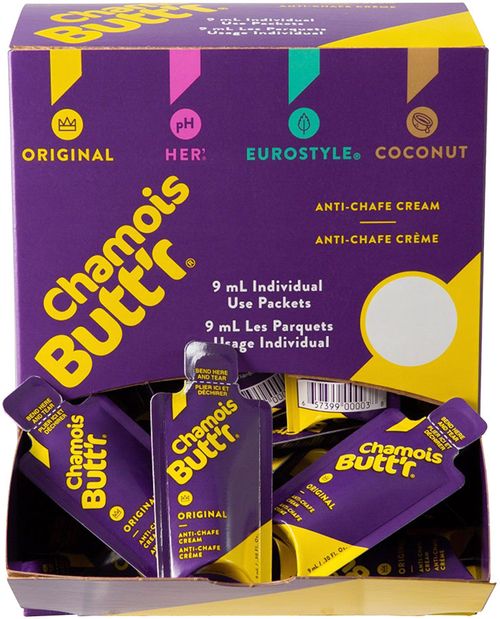 Chamois Butt'r Original: 0.3oz Packet, POP Box of 75