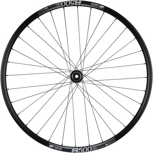 Quality Wheels 105/DT R500 Disc Rear Wheel - 700, 12 x 142mm, Center-Lock, HG 11 MTN, Black, 32H