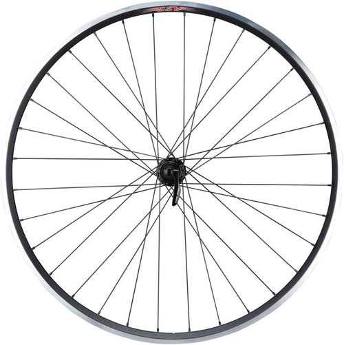 Quality Wheels 105/Velocity A23 Rear Wheel - 700, QR x 130mm, Rim Brake, HG 11 Road, Black, Tubeless-Ready Clincher