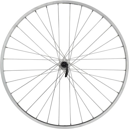 Quality Wheels CR-18 Rear Wheel - 27", QR x 130mm, Rim Brake, HG 10, Polished/Silver, Clincher
