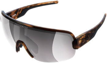 POC Aim Sunglasses - Tortoise Brown, Violet/Silver Mirror Lens