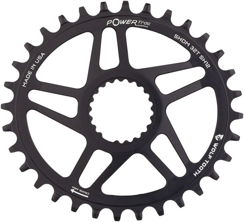 Wolf-Tooth-Elliptical-Direct-Mount-Chainring---32t-Shimano-Direct-Mount-Boost-3mm-Offset-Requires-12-Speed-Hyperglide--Chain-Black-CR8117-5
