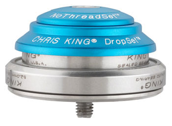 Chris King DropSet 3 Headset - 1-1/8 - 1.5", 41/52mm, 36 Deg, Matte Turquoise
