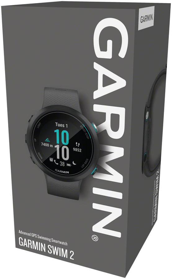 Garmin Swim 2， GPS Swimming Smartwatch for Pool and Open Water， Underwater  Heart Rate， Records Distance， Pace， Stroke Count Type， White 絶賛商品 