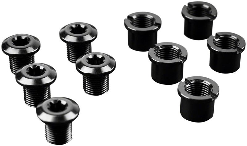 absoluteBLACK-Chainring-Bolt-Set---Long-Bolts-and-Nuts-Set-of-5-Black-CR1009-5