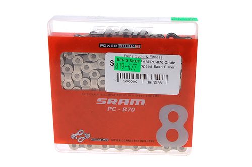 SRAM PC-870 8-speed Chain - Black/Silver