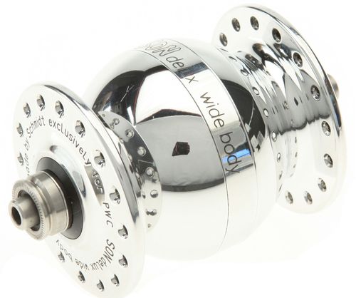 Schmidt SONdelux SL Wide Dynamo Front Hub - 32h Polished
