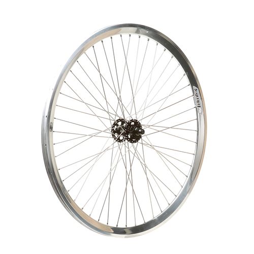Milwaukee Bicycle Co. / Velocity Chukker Polo DISC Front Wheel - 48h - Polished NMSW