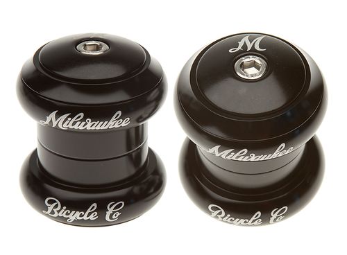 Milwaukee Bicycle Co. Script Headset - 1-1/8in Black