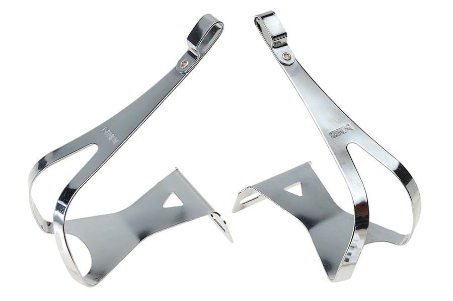 MKS Steel Toe Clips Large Chrome Runs One Size Small for sale online 