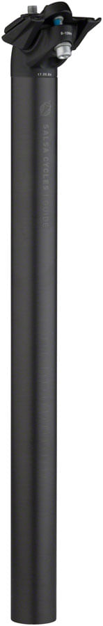 Salsa Guide Carbon Seatpost, 27.2 x 350mm, 18mm Offset, Black
