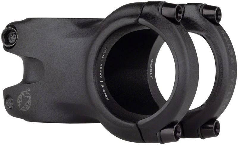 Salsa-Guide-Trail-Stem--40mm-350-Clamp-0-Degree-1-1-8--Aluminum-Black-SM5329-5
