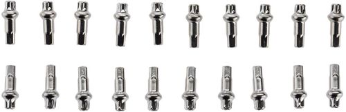 DT Swiss Squorx Pro Head Pro Lock Brass Nipples: 2.0 x 15mm, Silver, Box of 20