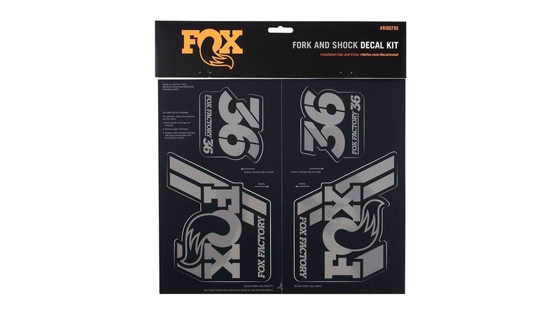Fox Fork and Shock Decal Kit - Stealth Black