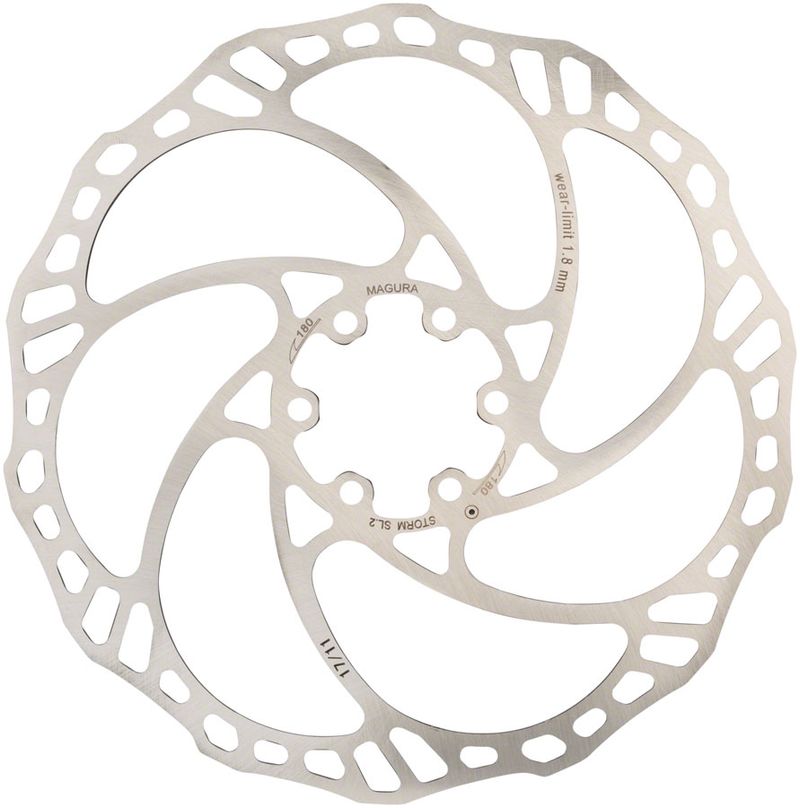 Magura-Storm-SL2-Disc-Brake-Rotor---180mm-6-Bolt-Silver-BR6252-5