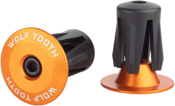 Wolf-Tooth-Alloy-Bar-End-Plugs---Orange-HT1004