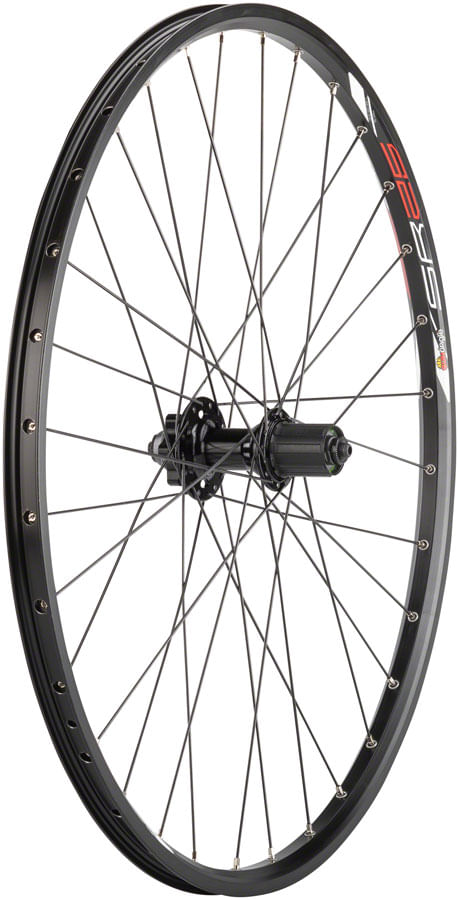 Quality-Wheels-Value-Double-Wall-Series-Disc-Rear-Rear-Wheel---26--QR-x-135mm-6-Bolt-HG-10-Black-Clincher-WE8609-5