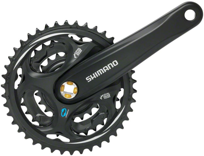 Shimano-Altus-FC-M311-Crankset---170mm-7-8-Speed-42-32-22t-Riveted-Square-Taper-JIS-Spindle-Interface-Black-CK7505-5