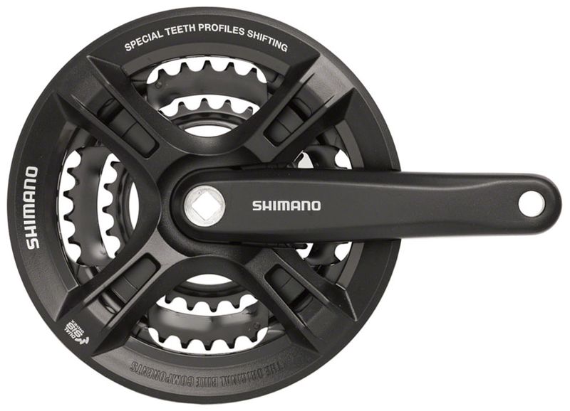 Shimano-Altus-FC-M311-Crankset---170mm-7-8-Speed-48-38-28t-Riveted-Square-Taper-JIS-Spindle-Interface-Black-CK7510-5