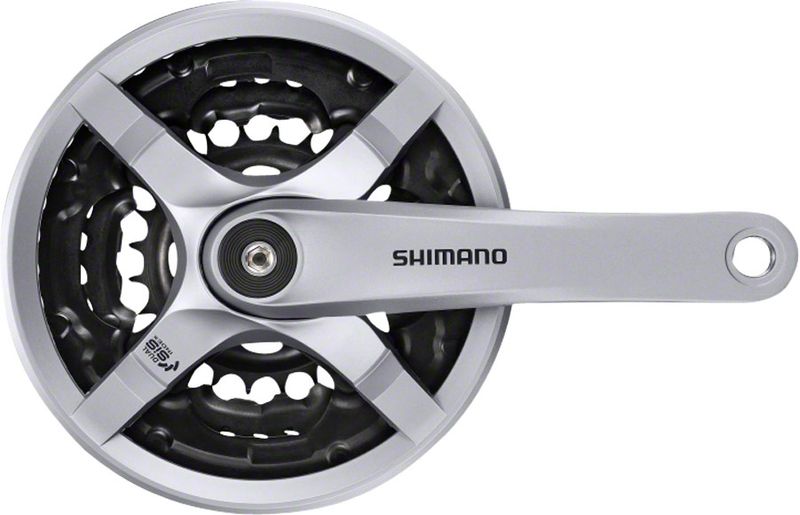 Shimano-Tourney-FC-TY501-Crankset---170mm-6-7-8-Speed-42-34-24t-Riveted-Square-Taper-JIS-Spindle-Interface-Silver-CK7512-5