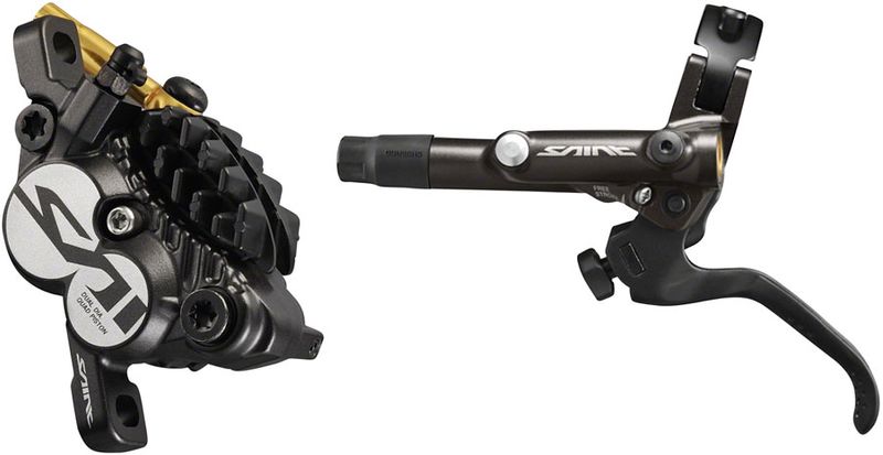 Shimano-Saint-BL-M820-B-BR-M820-Disc-Brake-and-Lever---Front-Hydraulic-Post-Mount-Finned-Metal-Pads-Black-BR0078-5