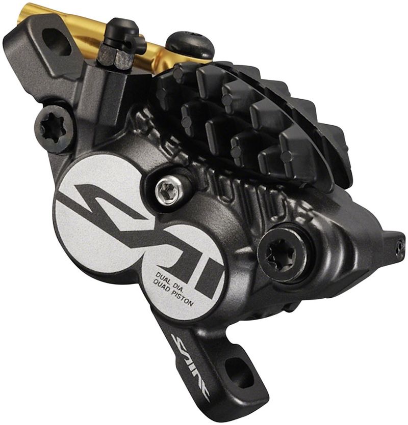 Shimano-Saint-BL-M820-B-BR-M820-Disc-Brake-and-Lever---Front-Hydraulic-Post-Mount-Finned-Metal-Pads-Black-BR0078-5