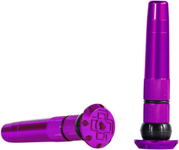 Muc-Off Stealth Tubeless Puncture Plugs Tire Repair Kit - Bar-End Mount, Purple, Pair