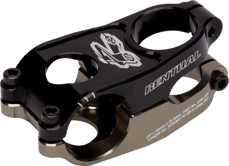 Renthal-Duo-Stem---50mm-318-Clamp----10-1-1-8--Aluminum-Black-Gold-SM2610-5