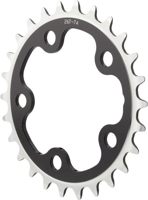 MSW Multi Speed 24t x 74mm Inner Chainring Black