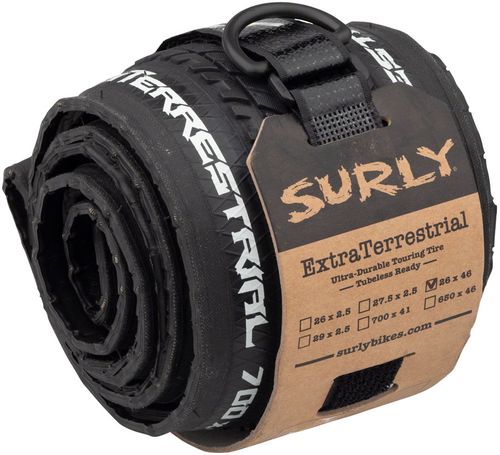 Surly ExtraTerrestrial Tire - 26 x 46c, Tubeless, Folding, Black, 60tpi