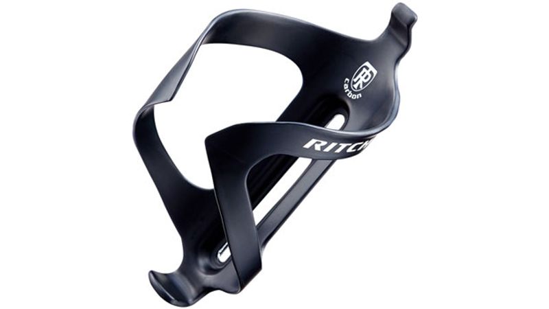 Ritchey WCS Carbon Water Bottle Cage Black with White Logo