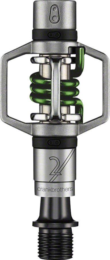 Crank Brothers Egg Beater 2 Pedals - Dual Sided Clipless, Wire, 9/16", Green