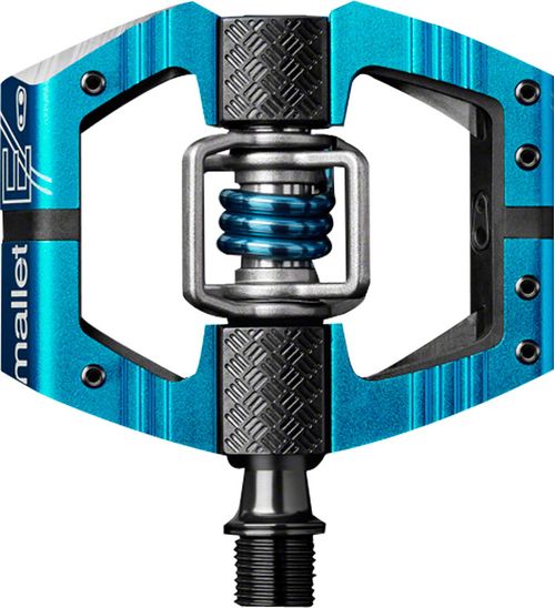 Crankbrothers Mallet Enduro Pedals - Dual Sided Clipless with Platform, Aluminum, 9/16", Blue
