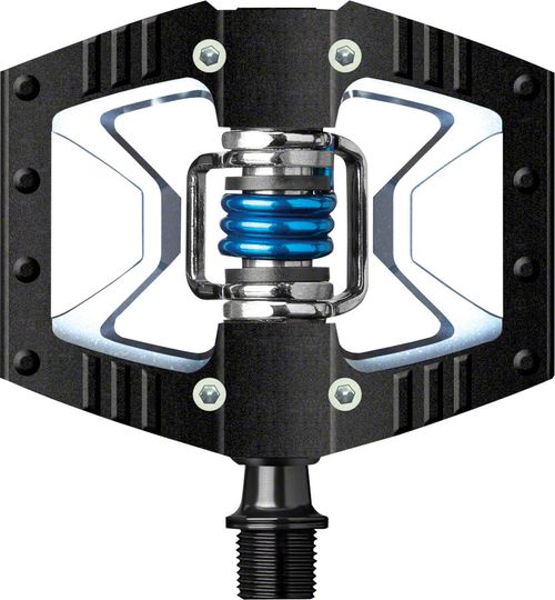 Crankbrothers Double Shot 2 Pedals - Single Side Clipless with Platform, Aluminum, 9/16", Black