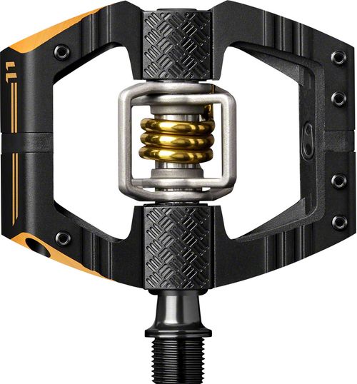 Crankbrothers Mallet Enduro 11 Pedals - Dual Sided Clipless, Aluminum, 9/16", Black/Gold