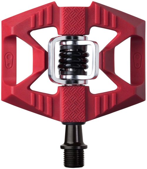 Crankbrothers Double Shot 1 Pedals - Dual Sided Clipless with Platform, Composite, 9/16", Red