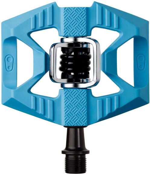 Crankbrothers Double Shot 1 Pedals - Dual Sided Clipless with Platform, Composite, 9/16", Blue