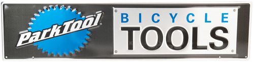 Park Tool Metal Bicycle Tools Sign, Black/Blue/Silver