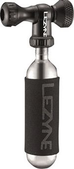 Lezyne-Control-Drive-C0-2-Inflator-Slip-fit-Shcrader-Presta-includes-16g-cartridge-with-Neoprene-Sleeve--Black-PU0501