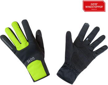 GORE-M-WINDSTOPPER®-Thermo-Gloves---Black-Neon-Yellow-Full-Finger-X-Large-GL0449