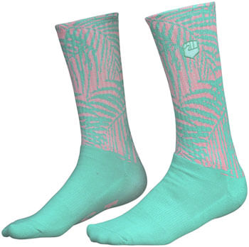 Fist Handwear The Palm Crew Sock - Green/Pink, Large