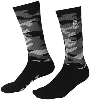Fist Handwear Covert Camo Crew Sock - Black/Gray, Small/Medium